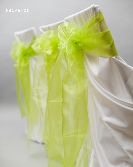 Mašle - Limetková organza